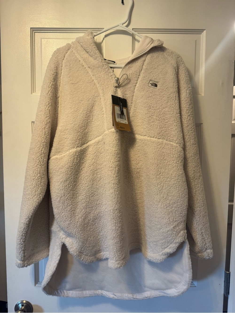 The North Face Women's Cream Sherpa Zip Hoodie